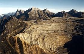 Looking from Grasberg to Puncak Jaya